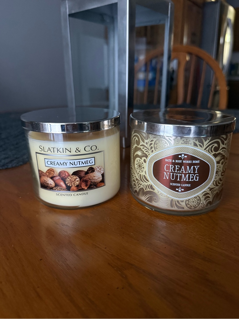 Bath and body works Creamy Nutmeg candles